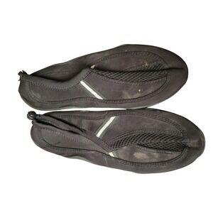 Unbranded Mens Water Shoes 9-10‎ Black Mesh Athletic Aquatic Beach Pool Slip On